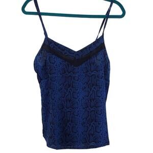 PJ SALVAGE M Blue snake print Pajama Sleepwear Pullover Cami Tank Top NWT B157